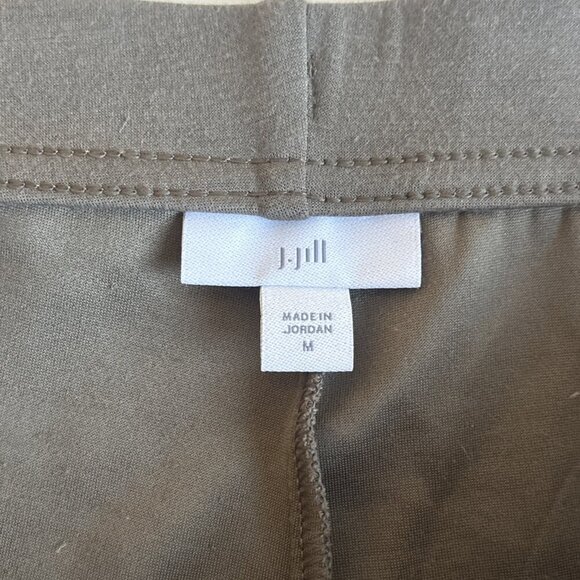 J Jill Pants Women's Size M Brown Flat Front Straight Leg Pull On Lounge Comfort - Picture 5 of 11